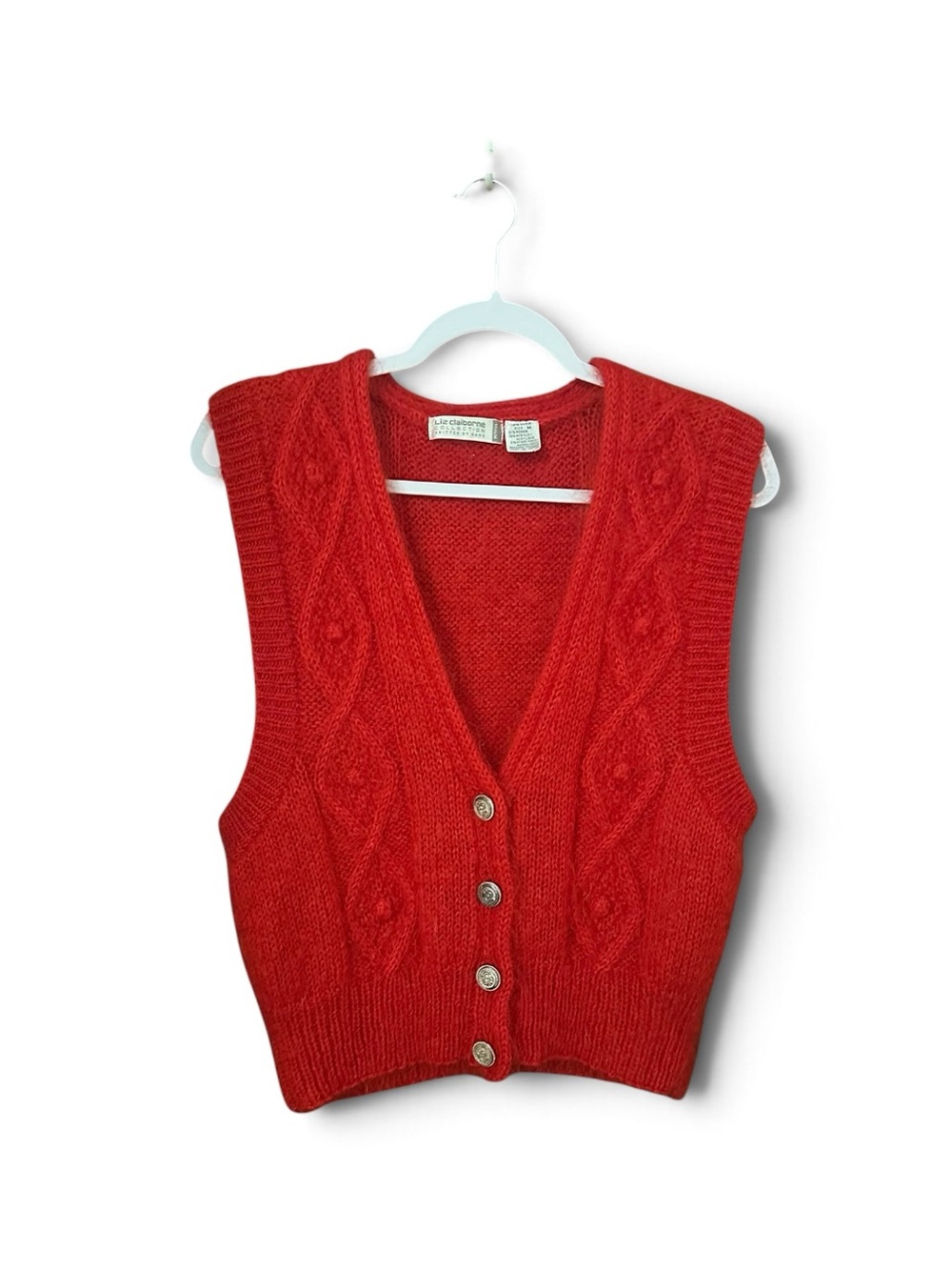 Liz Claiborne Vintage Mohair Sweater Vest Size M